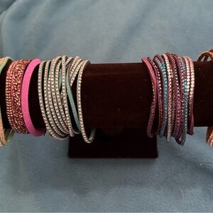 Source Unknown Vibrant Crystal Bracelet Collection